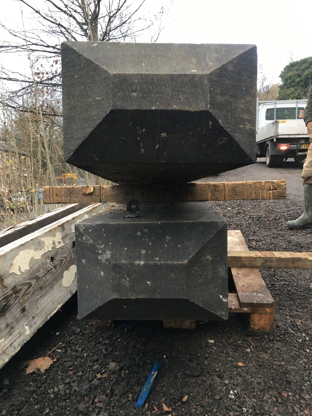 Pair Of Reclaimed Yorkstone Yorkshire Stone Gateposts Pair Of Reclaimed Yorkstone Yorkshire Stone Gateposts