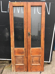 Vintage Pine Glazed Double Doors Vintage Pine Glazed Double Doors