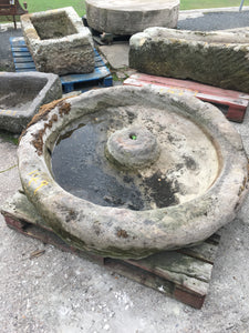 Reclaimed Yorkshire Grit stone Mexican Hat pig trough