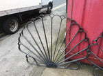 Reclaimed Wrought Iron Railings-Wall topper Fan Design