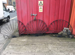 Reclaimed Wrought Iron Railings-Wall topper Fan Design