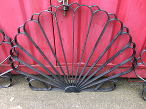 Reclaimed Wrought Iron Railings-Wall topper Fan Design