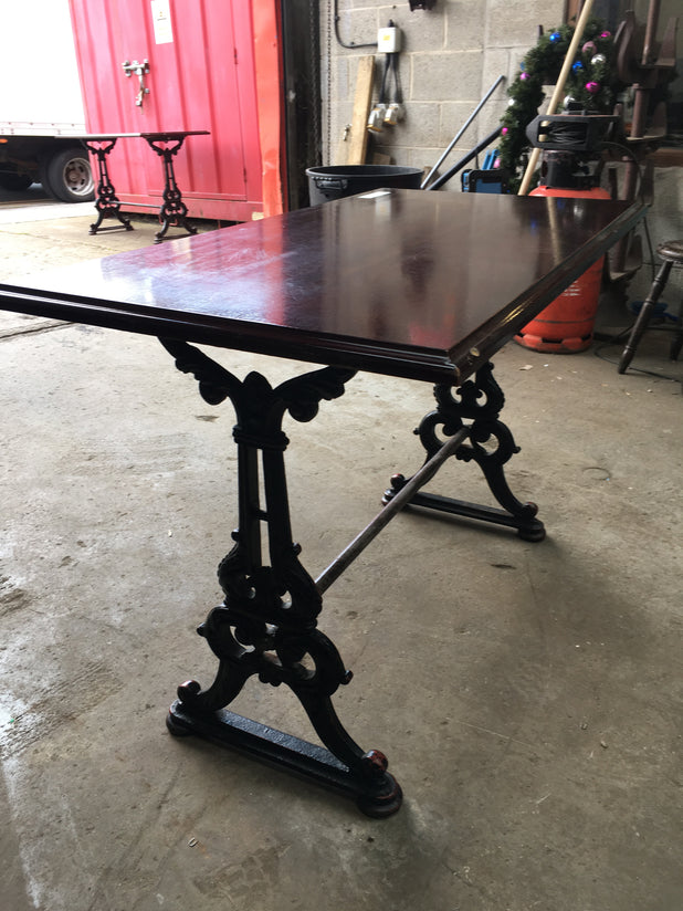 Vintage Cast Iron Pub Tables