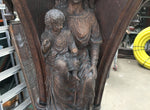 Victorian Oak Church Lectern Very Impressive Antique Church History Menu Stand