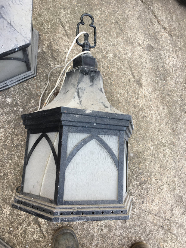 6 Large Vintage Church Lamps / Lanterns Require Restoration