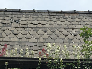 RECLAIMED SHAPED ROOFING SLATES - ARROWHEAD-FISHTAIL-ARCHED-ROUND