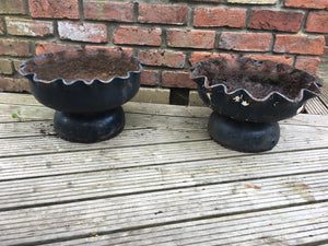Pair Of Metal Planters