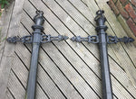 Two Victorian Cast Iron Lamp Posts