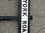 Cast Iron Sign with Pole - 
