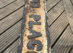 Cast Iron Sign 