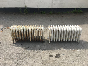 Pair Of Small Cast Iron Radiators 