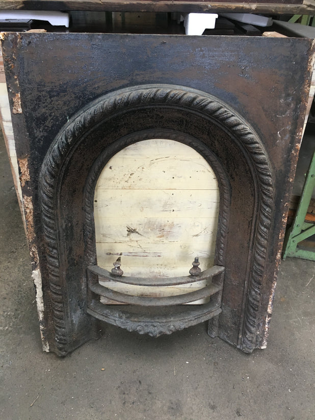 Reclaimed Victorian Cast Iron Fire Insert