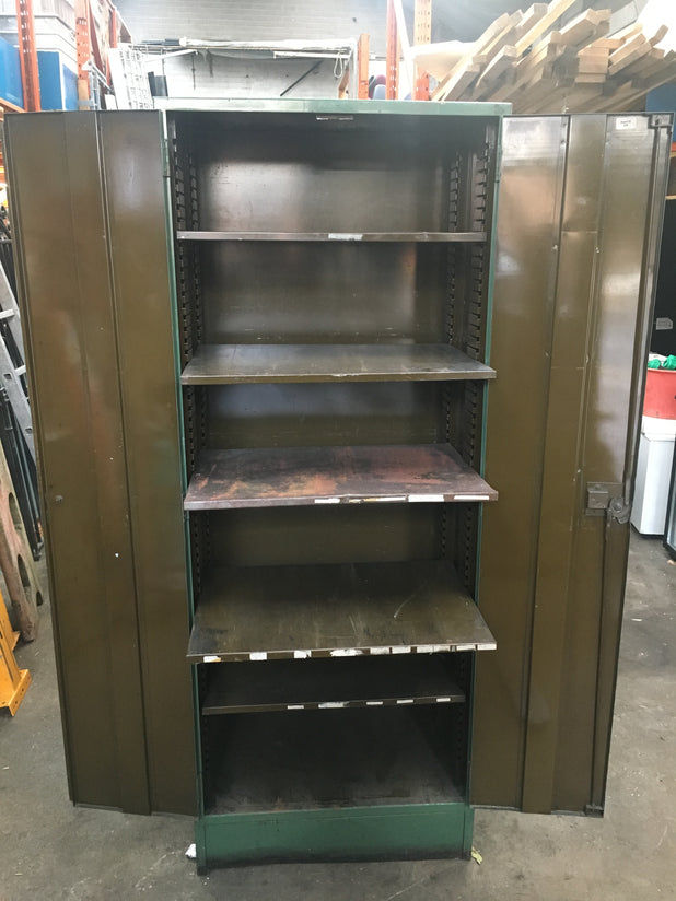Reclaimed Vintage Industrial Storage Heavy Steel Metal Cabinet