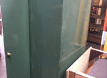Reclaimed Vintage industrial storage heavy steel metal cabinet.