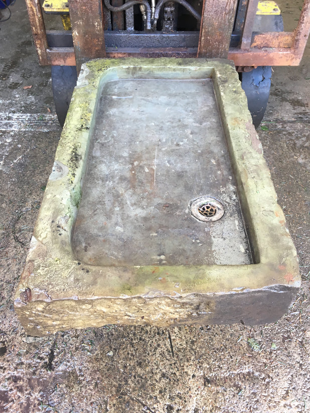 Reclaimed Stone Sink Planter Solid Stone Trough
