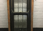 Victorian Sash Window Complete With Leaded Glass And Weights