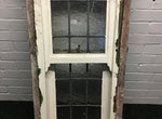 Victorian Sash Window Complete With Leaded Glass And Weights