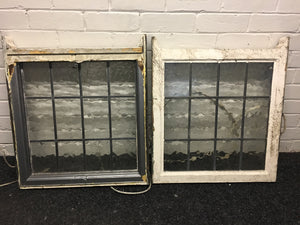 Victorian Sash Window With Leaded Glass