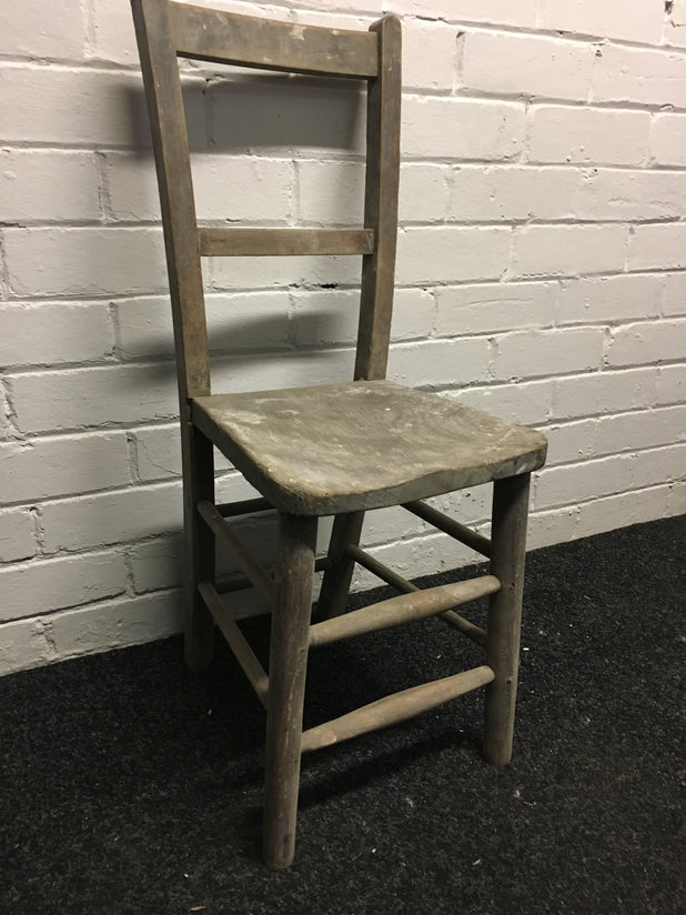 Victorian Wooden School/Church Chair