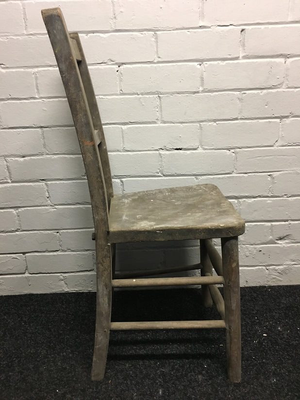 Victorian Wooden School/Church Chair