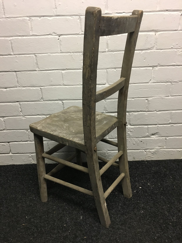 Victorian Wooden School/Church Chair