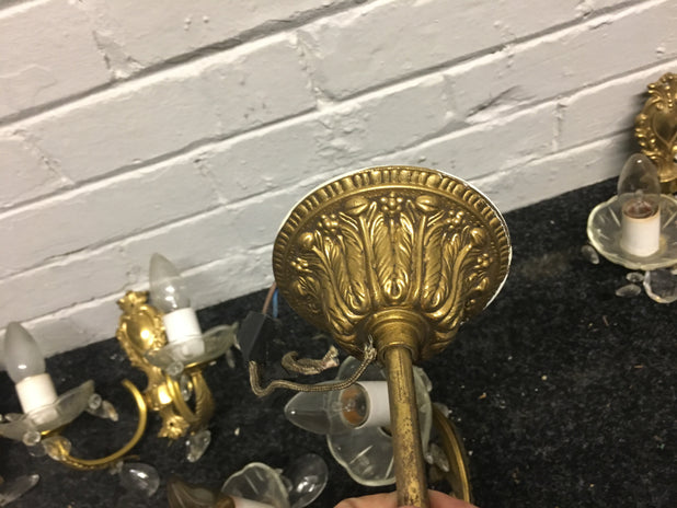 Vintage French style Chandelier With 4 Wall lights