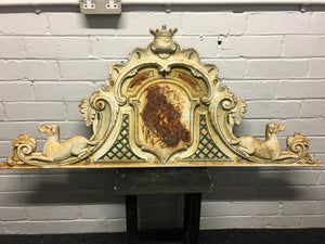 Large Antique Cast Iron Plaque