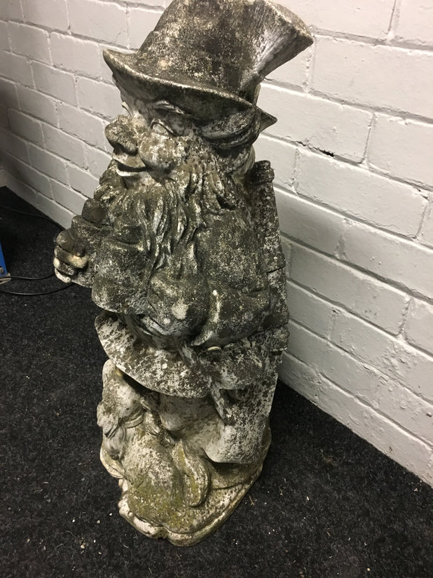 Vintage Garden Gnome / Leprechaun Statue Reclaimed