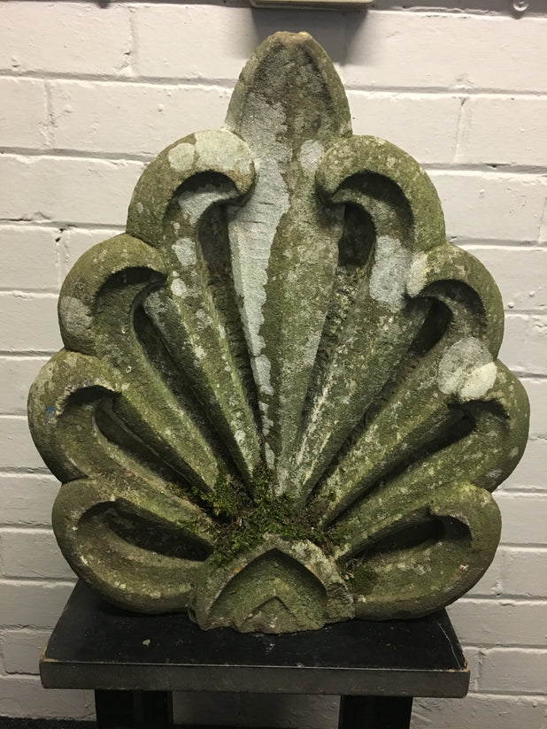 Hand Carved Stone Honeysuckle Finial