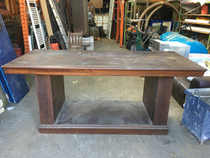 Vintage Industrial Haberdashery Draper's Mahogany Table