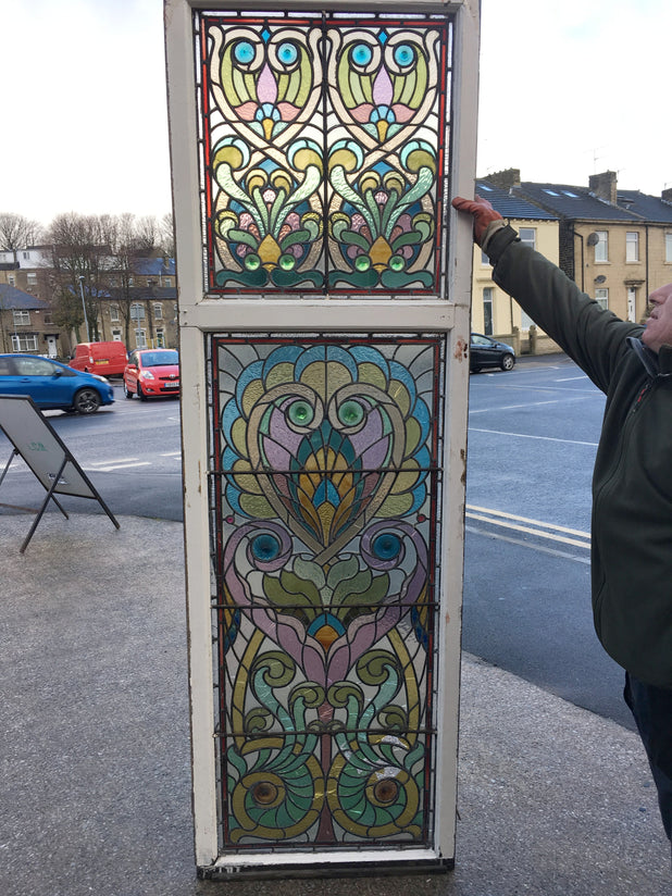 Large Antique Stained Glass Windows/Panels Reclaimed