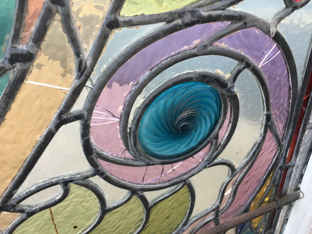 Large Antique Stained Glass Windows/Panels Reclaimed