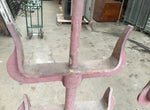 Vintage Freestanding Cowhorn Style Cast Iron Stands From Old Yorkshire Forge In Otley