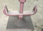 Vintage Freestanding Cowhorn Style Cast Iron Stands From Old Yorkshire Forge In Otley