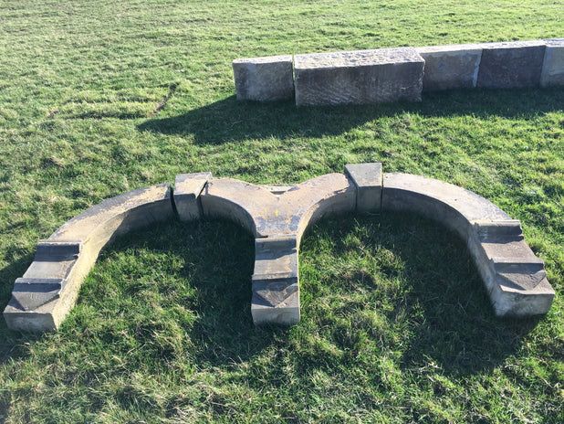 Reclaimed Yorkshire Stone Double Window Arch