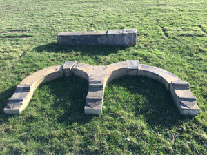 Reclaimed Yorkshire Stone Double Window Arch